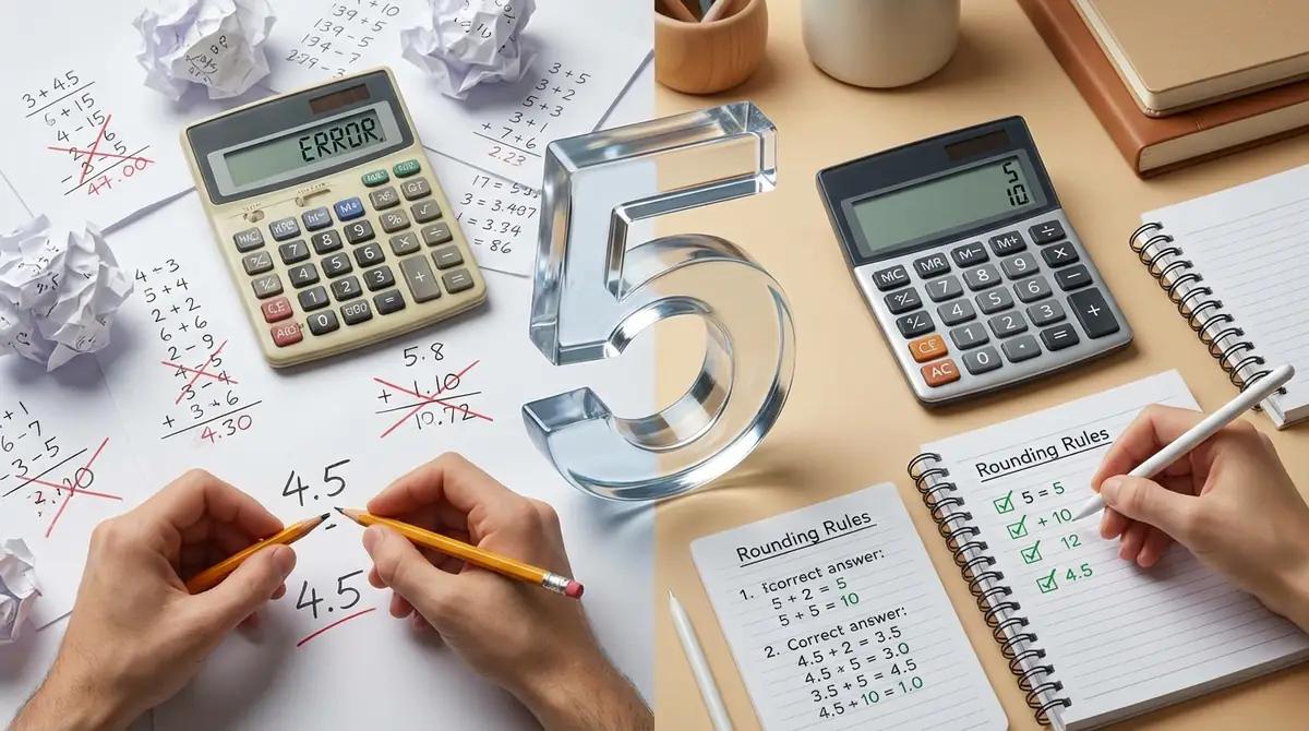四捨五入がうまくいかないときの原因と対処法