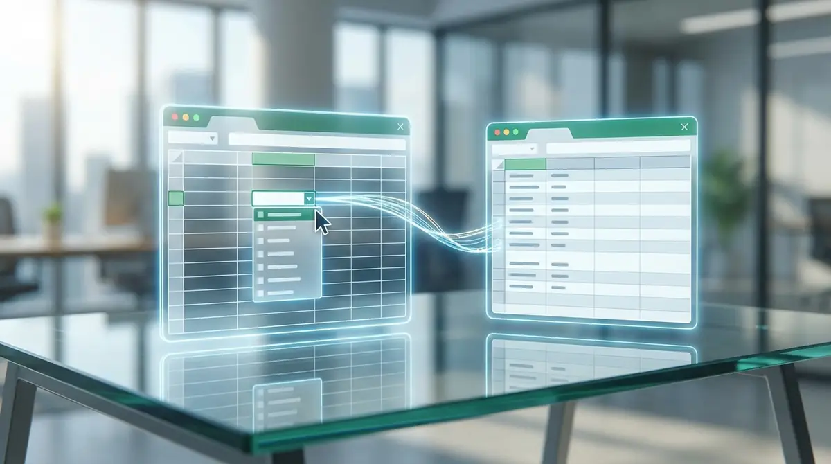 別シートのリストを参照してプルダウンを作成する方法