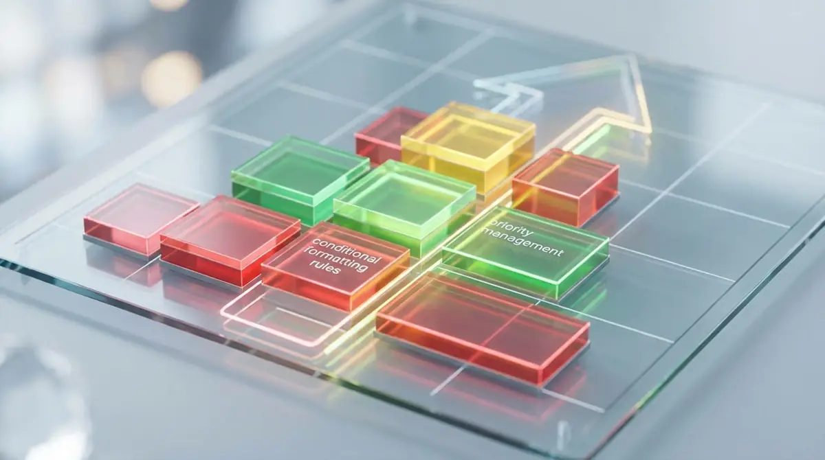 条件付き書式の複数ルールを優先順位で管理する方法
