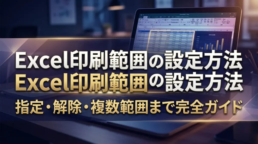 Excel印刷範囲の設定方法｜指定・解除・複数範囲まで完全ガイド
