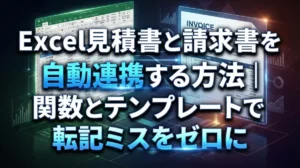 Excel見積書と請求書を自動連携する方法｜関数とテンプレートで転記ミスをゼロに