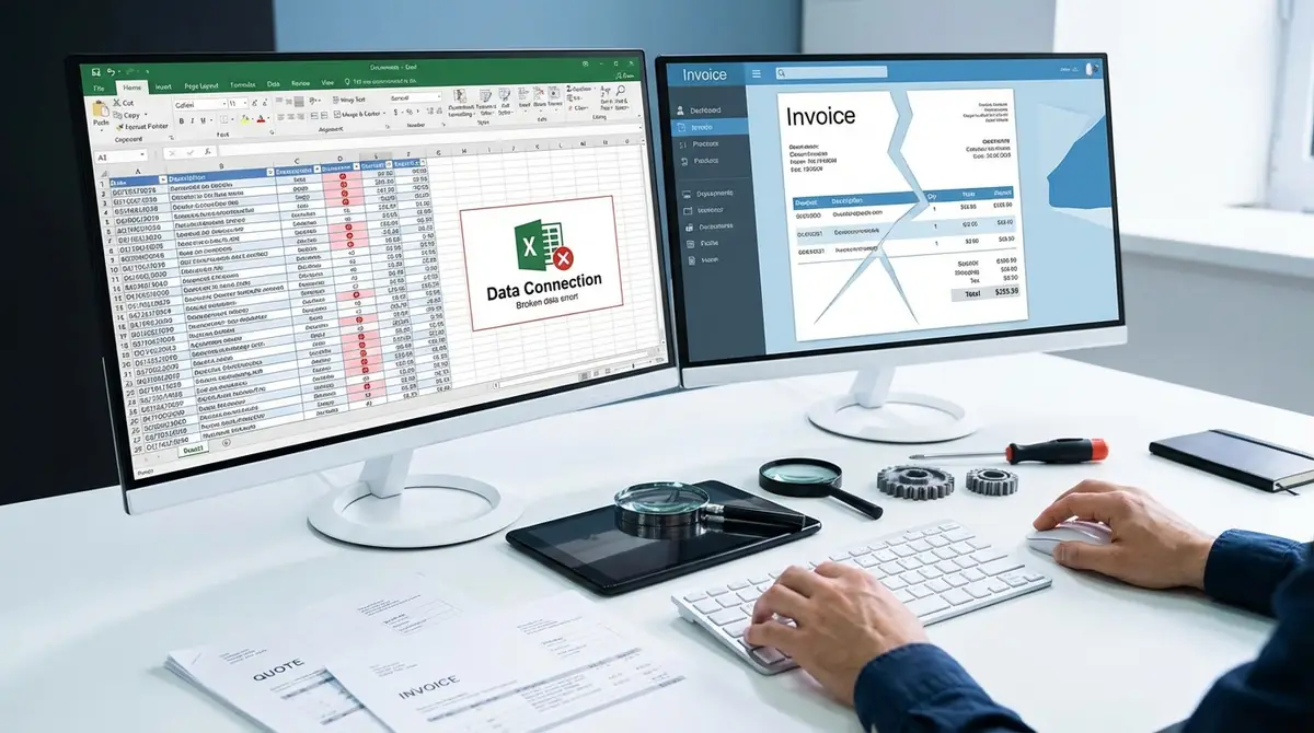 Excel見積書・請求書連携がうまくいかないときのトラブルシューティング5選