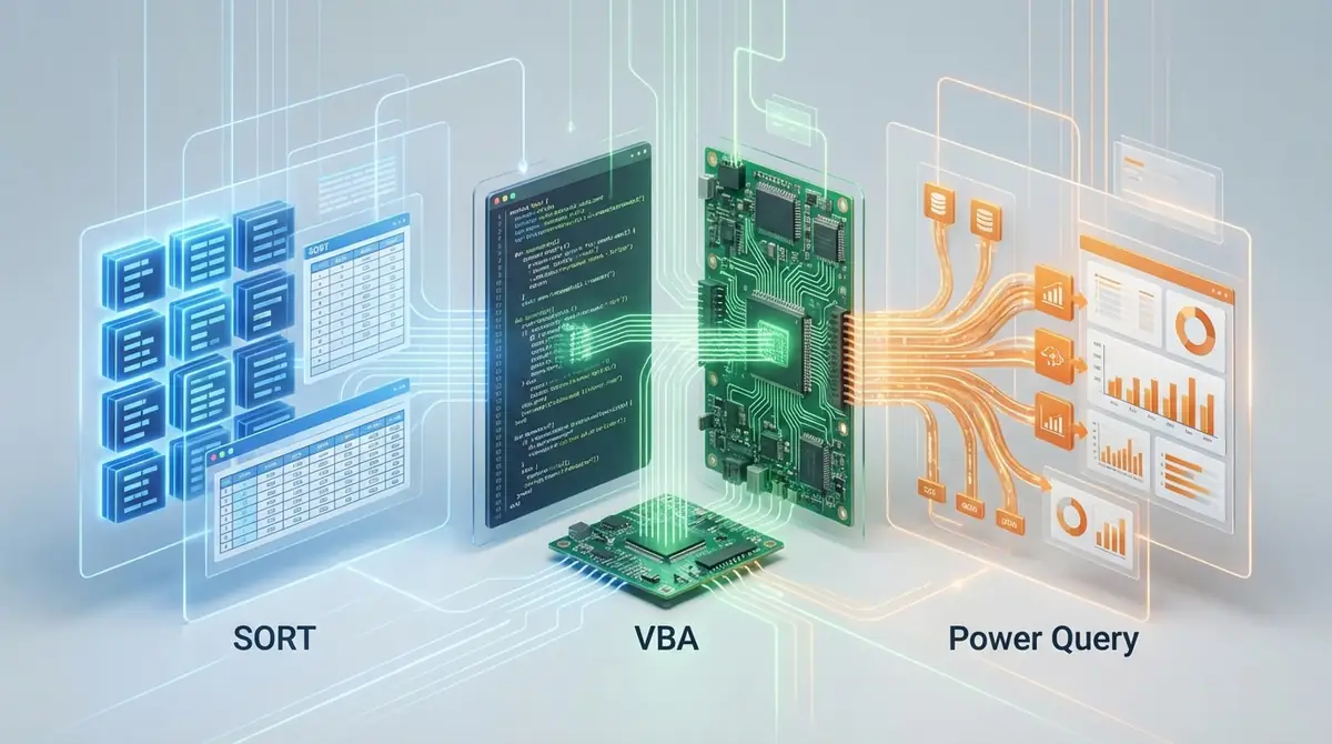 SORT関数とVBA・Power Queryの使い分け