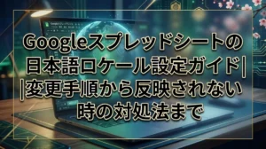 Googleスプレッドシートの日本語ロケール設定ガイド｜変更手順から反映されない時の対処法まで